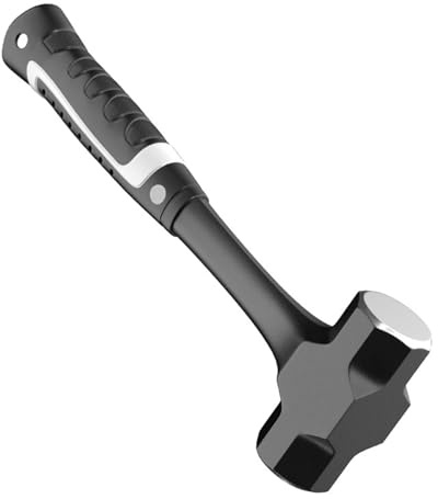 Martillo grande de acero al carbono, martillo de acero pesado, herramienta de desmontaje de pared, martillo octogonal
