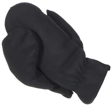 Harrys-Collection Herren Handschuhe Fäustlinge aus Lammfell mit Gummizug