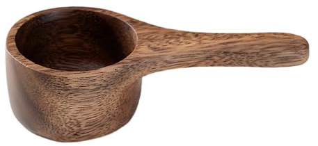 Cuchara medidora de café – Cuchara medidora de café de madera de 42 ml | Cuchara para condimentos – para bar, azúcar, té, proteína, polvo, cafetería, cocina, harina, sal y hogar