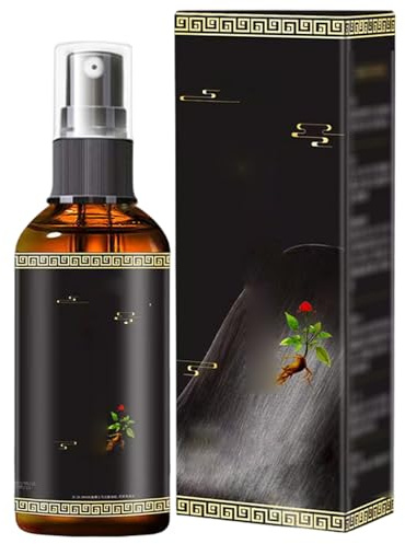Spray pour la croissance des cheveux, renforce et restaure la santé du cuir chevelu, spray de noircissement des cheveux au safran, essences à base de plantes biologiques, laque pour hommes et femme