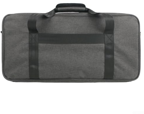 Custodia portatile per pedaliera per chitarra, custodia protettiva per effetti a pedaliera, custodia compatta con panno Oxford di lunga durata, borsa per pedali di grande capacità, inchiostro (L)