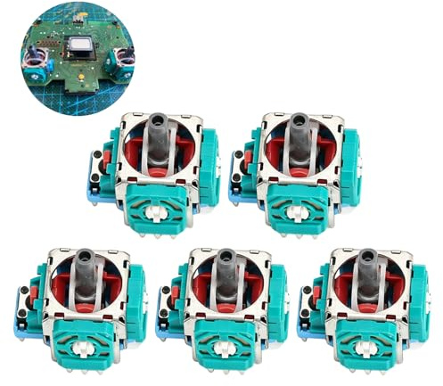 Ouitble Joystick 3D pour module de bâton analogique de remplacement professionnel, conception compacte de haute précision, matériau ABS de qualité supérieure pour contrôleur 5 pièc
