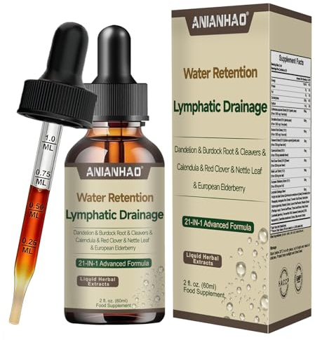 Lymphatic Drainage Drops,Lymphoria Wellness Drops, Water Retention 21-in-1 Herbal Lymphatic Support Drops, Natural Extract - Promote Lymph Circulation and Protect the Lymphatic System for Women Men