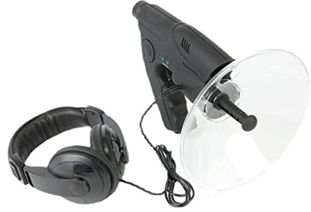Dispositivo di ascolto parabolico 8X microfono parabolico monoculare HD Birds Watching e ascolto dispositivo amplificatore del suono piatto per l'osservazione degli uccelli, amplificatore del suono