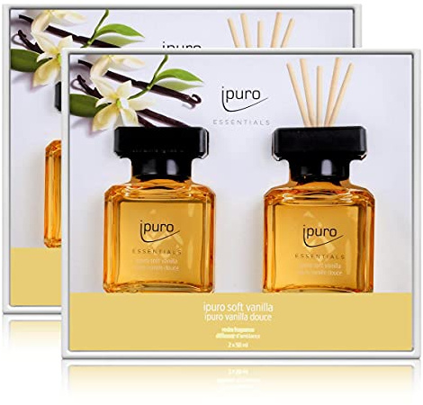 Geschenkset Essentials by Ipuro Pure Vanilla 2x 50 ml Raumduft (2er Pack)