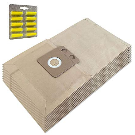 MohMus SET 10 Air Fresheners + 10 Vacuum Cleaner Dust Bags For NILFISK VC 300, VC300, VC 300 Hepa, VC300 Hepa, VP 300, VP300, VP 300 Hepa, VP300 Hepa