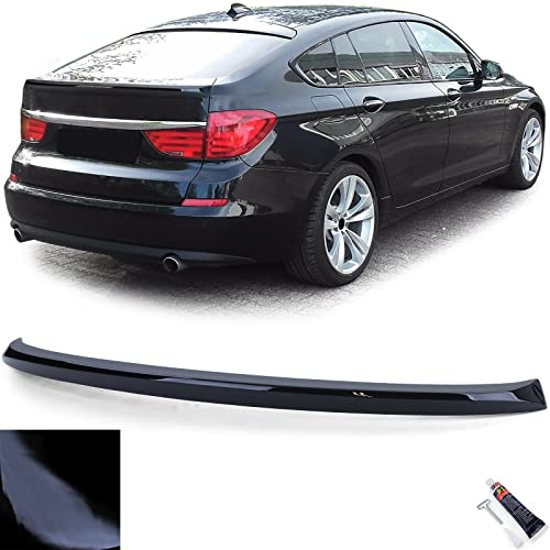 Heckspoiler Lippe Sport Schwarz Glanz mit ABE passt für 5er BMW F07 GT 09-13
