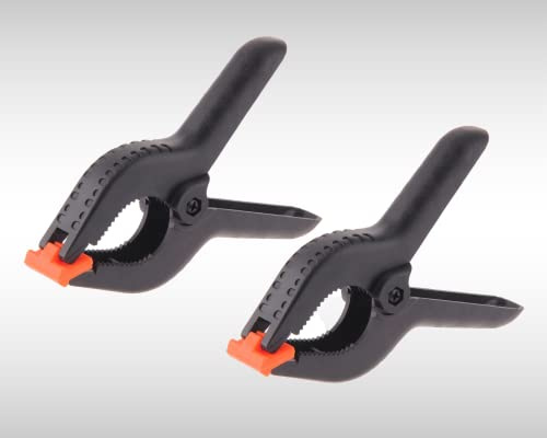 Dunnet Tools 2 Pack Spring Clamps 6 Inch Heavy Duty Nylon Spring Clips Plastic Grip Spring Clips Clamps For Woodwork Tension Wood Clamps For Diy Projects Professional Clamp Springs (1)