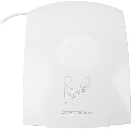 Asciugamani Elettrico, 1200W con Rilevamento Automatico 10S Asciugamani Elettrico per Bagni Asciugamani Commerciale con Viti di Installazione per Bagno Centro Commerciale Hotel