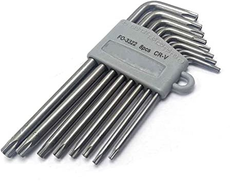 QXSJEDYCH Mini Llave Hexagonal, Llave Inglesa pequeña en Miniatura, Llave Allen, Juego de Llaves Estrella T5 T6 T7 T8 T9 T10 T15 T20, Llave Hexagonal Mini Star Drive Llaves(Color:T9 T40 Kit)
