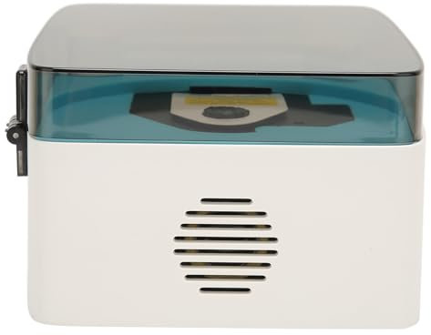 Lecteur CD, Design Gramophone Rétro Vintage, Haut-Parleur HiFi, Lecteur Flash USB, Lecteur de Musique Portable avec Sortie Casque 3,5 Mm, pour Usage Domestique (Bleu Ciel)