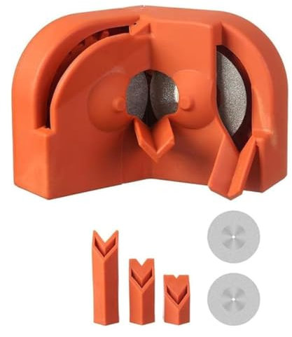 Grishay SharpMax Pro, Libiyi SharpMax Pro, Outfany Drill Bit Sharpener, Multipurpose Drill Bit Grinding Sharpener, Drill Bit Grinder Attachment, Portable Drill Bit Sharpener for All Bits (Orange)