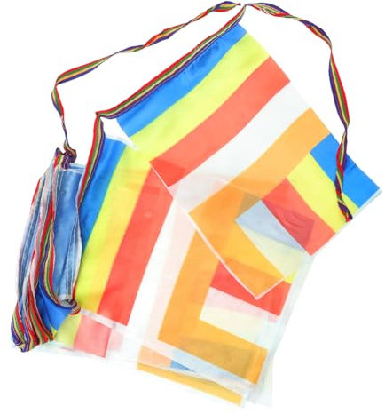 NULYLU Bandiere Di Preghiera Buddiste Colorate Decorazione Per Attività Spirituali Di Stringa Di Bandiere Tibetane Per Templi e Cerimonie Religiose