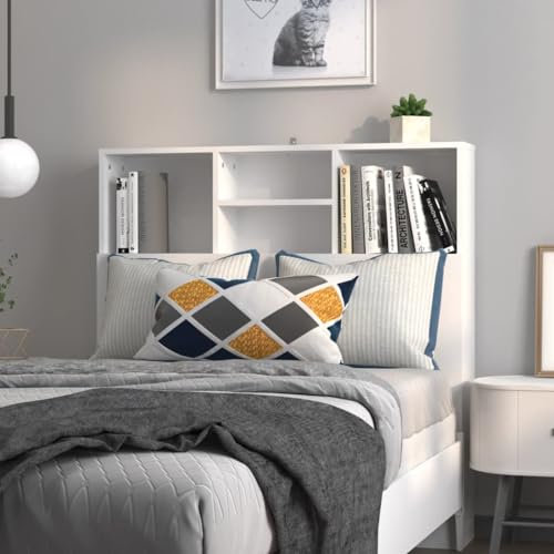Betten & Zubehör - Kopfteile & Fußteile - Kopfteil Schrank Weiß 100 x 19 x 103,5 cm