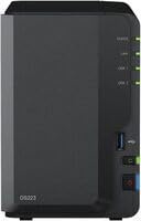 Synology DS223 2-Bay Diskstation NAS (Realtek RTD1619B Quad-Core 2GB Ram 1xRJ-45 1GbE LAN-Port) 24 TB Bundle mit 2X 12 TB Bestpreis Festplatten