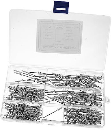 HAWILLOSCH 250stücke Teiliges Aluminium Blindnieten Robuste Zugnieten Mit Runder Kopf-form Diy Befestigungslösungen Für Möbel Und Werkstatt Langlebige Einfache Montage