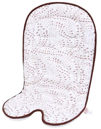 LAT Colchoneta Silla Paseo Universal, Funda Carro Bebe Universal Cojín Carro Bebe, Colchoneta Cojín para Cochecito Bebé (Rojo)