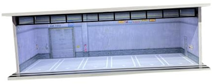 Sharplace 1/64 Modellauto-Vitrine Auto-Garage-Vitrine, Fahrzeugmodell-Koffer, Simulationsparkplatz für Sportwagen-Modellsammler, Style A