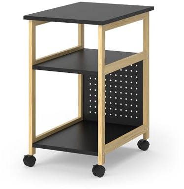 Vicco Rollwagen Elvia, Schwarz, 36 x 51 cm | zur Aufbewahrung von Akten, Ordnern und Büchern geeignet