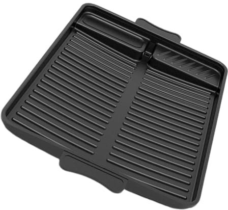 FUNNETOYU Plancha para Cocinar Rectangular de Aluminio Negro, Fácil de Limpiar y Montar, para Barbacoas al Aire Libre y Asados en Grupo