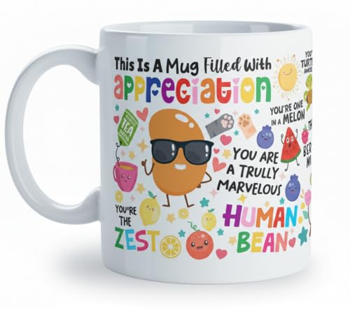 Appreciation Mug | Funny Thank You & Leaving Gift for Colleague, Coworker, Teacher, Manager | Inspirational Ceramic Coffee Cup for Women & Men | Friendship, Office & Boss Farewell Present | 11oz