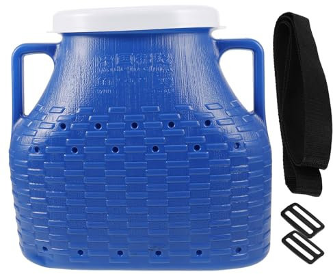 SUPVOX Secchio Pesca Portatile in Plastica Rinforzata con Coperchio Contenitore Multiuso per Gamberetti e Granchi Accessorio Professionale per Pesca Outdoor