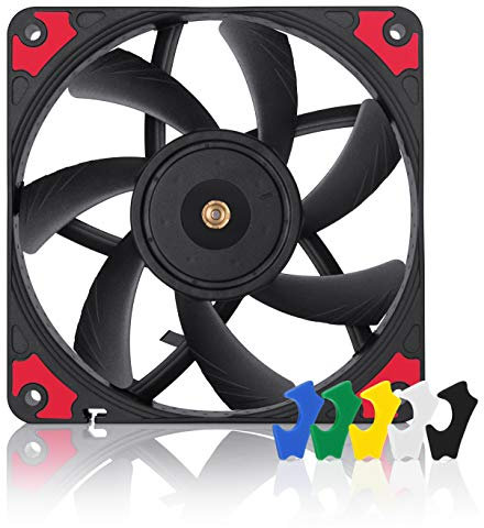 Noctua Bundle: 5x NF-A12x15 PWM chromax.black.swap, Leiser Schmaler Premium Lüfter, 4-Pin (120x15mm, Schwarz)