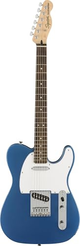 Squier Affinity Stratocaster Einsteiger-E-Gitarre, Lake Placid Blue | E-Gitarre für Einsteiger, leicht bespielbarer Hals, kostenlose Online-Lektionen inklusive, ideal für Anfänger