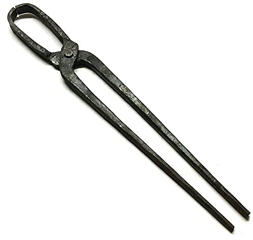 Tenaza de Forja Pinzas de Herrero Pinzas en U Pinzas de Herrero de Nariz Cuadrada 40cm 0.6kg Tenaza de Forja para Engineer Blacksmith Forge