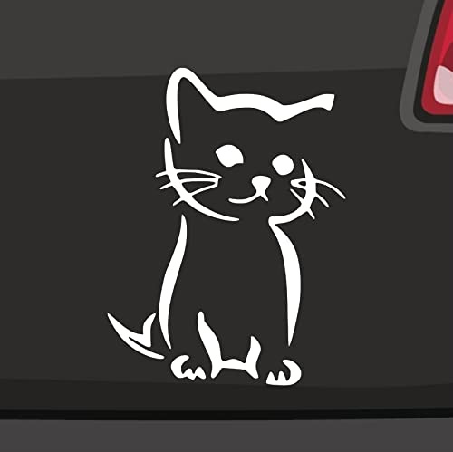 Süße Katze Aufkleber -6 Größen 21 Farben- Sweet Kitty Niedlich Mieze Katzenbaby