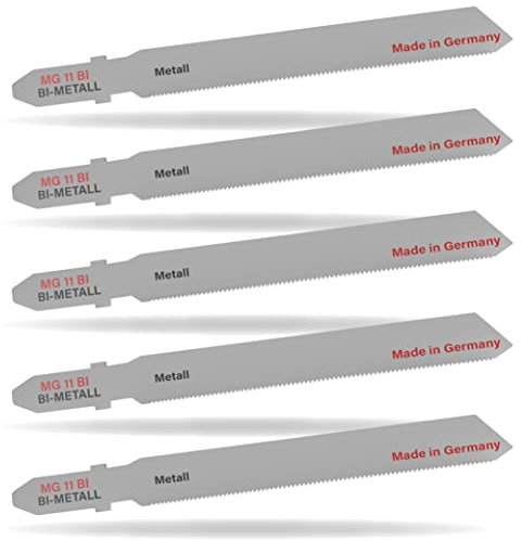 Universal Jigsaw Blade MG 11 Bimetal for Thin Sheets Made of Steel and Stainless Steel from 3 mm - 76.5 x 7.8 x 1.0 mm, ZPZ 21 - Made in Germany - Compatible with e.g. Black & Decker AEG Bosch (5)