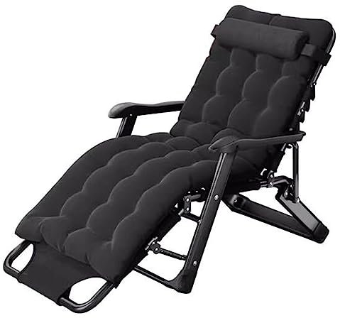 Gartenliege Liegender Recliner Klappstuhl Hochlehner Sonnenliege Liegestuhl Klappbar Hoch Senioren Saunaliege mit Verstellbarer Rückenlehne für Garten, Camping, Reisen, Innenbereich, DraußEn
