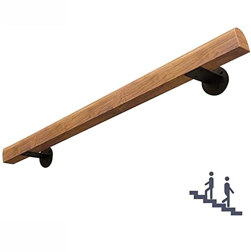 Ensemble complet de balustrades en bois, escaliers en bois antidérapant balustrades contre les murs maisons balustrades de sécurité balustrades corridors greniers balustrades de pont ( Size : 30cm )