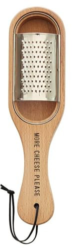 Santa Barbara Design Studio Käsereibe aus Holz mit abnehmbarem Rost, 26,7 cm lang, bitte mehr Käse