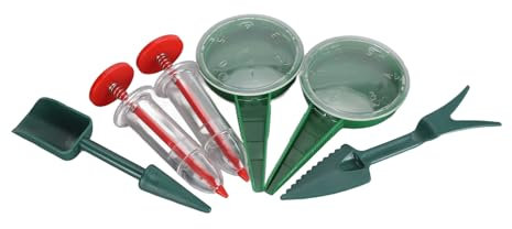 6PCS Hand Seeder Lightweight Portable Tool Set for Gardening Work，Humanized Design，Easy Handling and Even Distribution，Ergonomic Plastic Tool for Plant Flowers Vegetables Seeds
