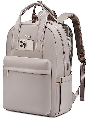LOVEVOOK Sac à dos pour ordinateur portable pour femme, cartable pour fille adolescente avec compartiment pour ordinateur portable, étanche, sacs à dos de jour, sac de voyage, sac d'école élégant, sac