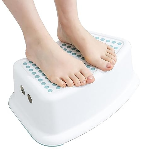 Tabouret WC Physiologique Anti Constipations, Marche Pied pour Adulte, Petit Banc Repose Pied de Salle de Bain, Toilettes Squatty pour Soulager La Constipation