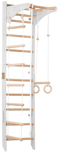 Sprossenwand für Heimtraining (SPR C white) ist ein multifunktionales Sportgerät, das sich ideal für das Training zu Hause eignet.