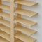 Persiana Veneciana de Madera Persianas Horizontales para Ventanas/Puertas/Balcones Estores Privacidad W 25/30/35/45/60/80/100/130/160cm Personalizado Cortinas con Lamas 50mm(Wood Color)