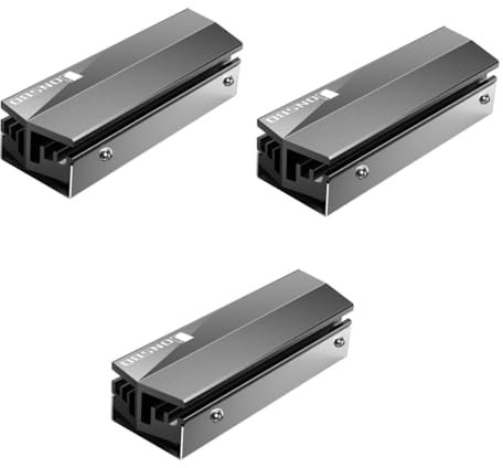 Angoily 3 Pièces refroidisseur SSD disc dur ssd ventirade radiateurs ssd usb cooler ssd pcie ssd1to dissipateur thermique .2 2280 SSD radiateur de disque dur à semi-conducteurs Silver
