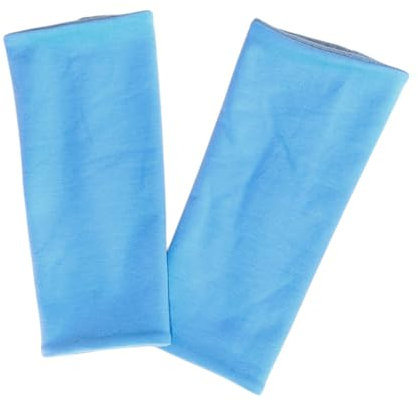 Britta Meier Midi-Pulswärmer außen Baumwoll-Jersey, innen 100% Baumwollfleece (Mittelblau)