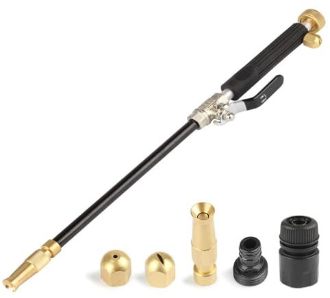 je-t Nettoyeur Haute Pression | Lance Et Buse De Pulvérisation, Pistolet D'arrosage Pour Jardin Et Voiture Avec Buse À Eau Réglable, je-t Power Lance À Eau Pulvérisateur Pour Nettoyage Pour Jardin