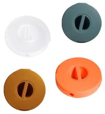 POPETPOP 4stücke Teiliges Set Rotierbare Kabelhalter Für Home Office Datenkabel Organizer Gelb Blau Transparent Und Orange Praktische Lösung Für Kabelmanagement Und Aufbewahrung