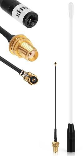 Meshtastic LoRa Antena 868 MHz10 dBi Ganancia – Omni SMA Conector 17 cm Larga Distancia Soft Whip Antena (Blanca)