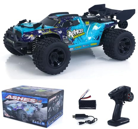 TOUCAN RC HOBBY Lager in Deutschland SCY 18101 Muti-Terrain 1:18 2,4-GHz-Sync-Fernsteuerung Offroad-Fahrzeug mit PVC-Karosserie, elektrischem Antrieb, großen Reifen, Wheelie-Bar und LED-Beleuchtung