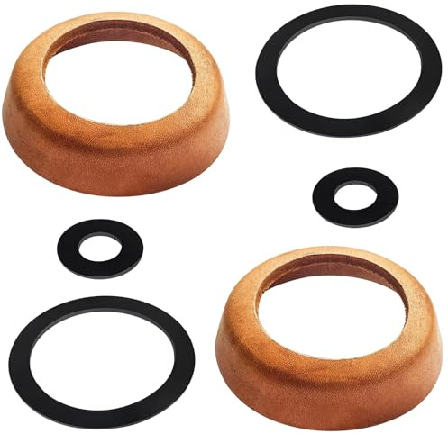 2 Set Ledermanschette für Schwengelpumpe Typ 75, Dichtungen Schwengelpumpe Ersatzteile, O-Ringe Dichtung Kolbenmanschette für Gartenpumpe Handpumpe Brunnenpumpe (A)