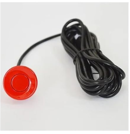 Macchina Sensori Di Parcheggio Kit Sensore Parcheggio Parktronic Radar Retromarcia Posteriore Per Auto Monitor Rilevatore Indicatore Avviso Sonoro 1 Pezzo(Rosso)
