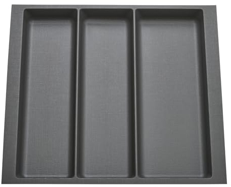 Orga-Box 9 Multifunktionseinsatz Tiefe: 473 x Breite: 529 mm anthrazit mit Canvas Struktur für 60er Schubladen z. B. in Nobilia Küchen ab 01.2025