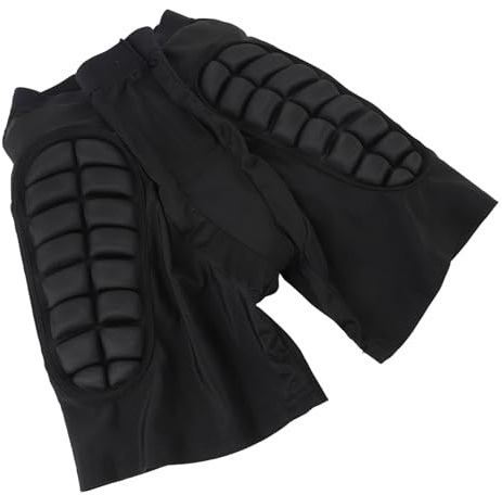SUNGOOYUE Pantalones Cortos Acolchados Protectores de Cadera, Ligeros, Transpirables y Agradables para la Piel con Fibra de Poliuretano de Alta Elasticidad y Almohadillas de EVA Engrosadas (M)