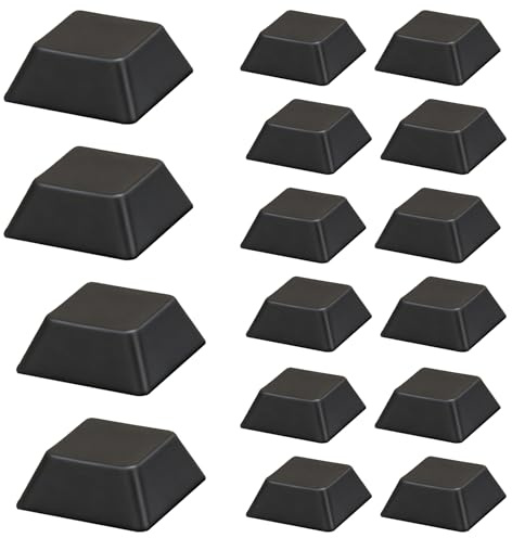 Juego de 16 patas para muebles – Pata de goma adhesiva 20 x 20 x 8 mm, antideslizante para sillas, armarios, cajones, altavoces – Protección antideslizante y antiruido